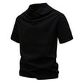 thumbnail image 4 of Men's Casual Short Sleeve T-Shirt Soft Breathable Round Neck Loose Fit Comfortable Daily Wear Tee Top Mens Basic Tee Shirts Summer Vintage T Shirts, 4 of 6