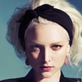 thumbnail image 3 of Bonita y suave diadema con orejas de conejo, banda elástica para el cabello anudada de tela de color sólido, banda para el cabello de algodón para maquillaje y lavado de cara para mujeres, 3 of 6