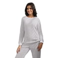 thumbnail image 6 of MINTREUS Womens Christmas Flannel Fuzzy Pajamas - Plush Fleece Set with Pockets | Holiday Gift & Toasty Loungewear, 6 of 6