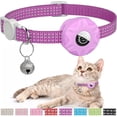 thumbnail image 1 of Cat Collar Compatible With Air Tag, Reflective Kitten Collar Breakaway Air Tag Cat Collar, 1 of 5