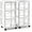 White, variant on Plastic Storage Drawer Cart, Medium Home Organization Storage Container with 3 Large Drawers w/Removeable Wheels (1 Pack, Black)