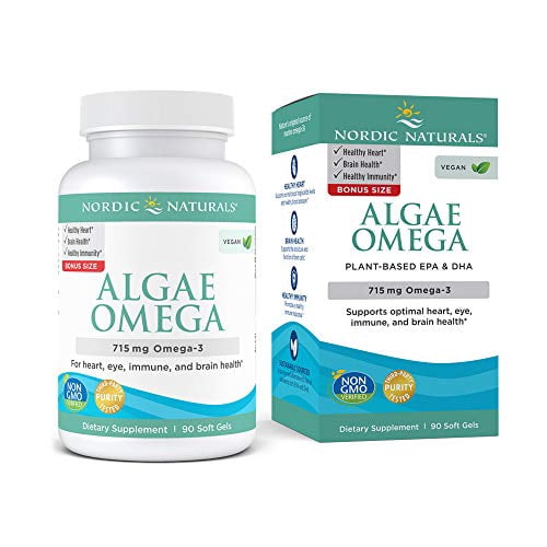 Nordic Naturals Algae Omega 90 Soft Gels 715 mg Omega3 Certified
