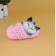 thumbnail image 3 of 1 pieza Mini lindo zapato con sonido realista gatitos gatos juguete de peluche gato durmiendo juguete niños apaciguar muñeco de peluche regalo de cumpleaños muñeca, 3 of 5