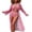 Watermelon Red, variant on 3 Pc Swimsuit for Women Multi-Color Printed Split Design Bikini Set with Removable Pads for Women