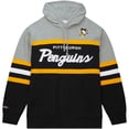 thumbnail image 2 of Men's Mitchell & Ness Black/Gray Pittsburgh Penguins Head Coach Pullover Hoodie, 2 of 4