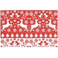 thumbnail image 1 of EREHome Noël Renne Rouge Set de Support de Plaque Set de 6, Tapis de Table Protecteur 12x18 Pouces, 1 of 5