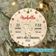 thumbnail image 2 of Personalized Baby Reindeer 1st Xmas Ornament Christmas 2025, Reindeer Baby's First Christmas Ornament Gift for New Dad New Mom Newborn Kid, Customized Name/Info & Birthday Baby Reindeer Ornaments, 2 of 6