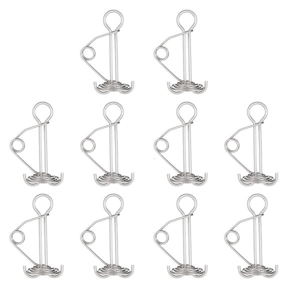 hejhncii Stainless Steel Tent Rope Tightener with Carabiner Clips Deck Tie Down Anchor Cord Adjuster Outdoor Camping Accessories