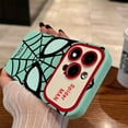 thumbnail image 1 of Carcasa para teléfono móvil con ventana grande esmerilada, diseño de Spider-Man con telaraña roja, diseño avanzado de dibujos animados, personalidad creativa, anticaídas, 1 of 6