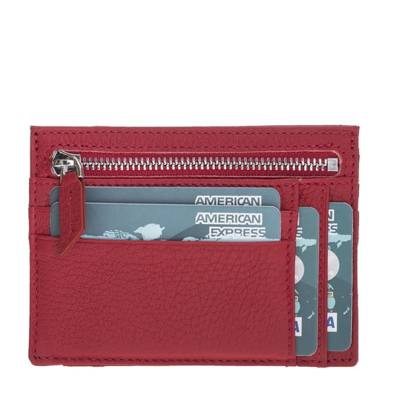 Zip Slim Handcrafted Full Grain Leather Wallet & Card Holder