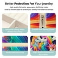 thumbnail image 3 of Rainbow Unicorn Travel Portable Square Jewelry Box Organizer for Rings, Earrings, Necklaces, Bracelets, etc. for Girls and Women, 3 of 6