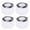 White With Pattern, variant on NFTIGB 4Pcs/Set High Elasticity PU Fish Board Skateboard Wheels Replacement Accessories, 2.1 inches / 54 mm, White[cite: 1]