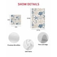 thumbnail image 7 of Blue Beige Coastal Kitchen Dish Towels for Drying Dishes Set of 2, Summer Beach Starfish Coral Nautical Rustic Waffle Weave Microfiber Hand Tea Bathroom Towels Quick Dry & Absorbent Towel 15.7x23.6, 7 of 7