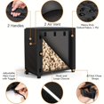 thumbnail image 4 of Housse de Protection pour Porte-Bûches Extérieur, Noir 420D Imperméable et Coupe-Vent, 4 of 4
