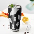 thumbnail image 3 of 30oz Black Halloween Ghosts with Boo Tumblers Stainless Steel Tumbler with Lid and Straw,Vacuum Insulated Double Wall Travel Tumbler Cups Mug with Cleaning Brush for Coffee,Tea, 3 of 7