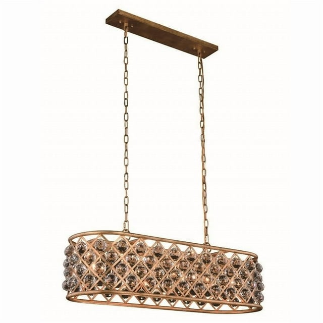 Elegant Lighting Madison 13" 6 Light Royal Crystal Pendant Lamp