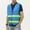 Blue, variant on Kctiaxy Safety Vest for Men Sleevelees High Visibility Vest Tank Reflective Construction Work Vest Jacket Fall Savings