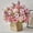 A003- c, variant on Artificial Flower Bouquet with 10 Heads and 7 Stems, 13.4 Inches, Blush Pink, for Wedding and Home Decor, Faux Floral Arrangement