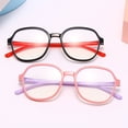 thumbnail image 2 of Children Stylish Dual Colors Anti-Blue Light Eyes Protection Flat Eyeglasses, 2 of 8