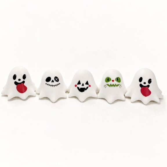 Kiddiway Squishy Halloween Ghost Stress Toy - Soft Ghost Squishy for Desk Decor, Party Giveaways and Stress Relief