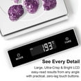 thumbnail image 3 of 11lb Wireless Food Scale with Magnetic Pull-Out Display, 1g/0.01oz Precise Stainless Steel Digital Kitchen Scale for Cooking Baking, Keto and Meal Prep, USB Rechargeable, 6 Weight Units, 3 of 6