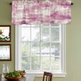 thumbnail image 3 of 2 Pack Valances for Window, Pink Ombre Short Curtains for Kitchen Bedroom Living Room, Gradient Abstract Art Vintage Rod Pocket Small Window Treatment Valance Drapes 42 x 18 Inch, 3 of 8