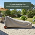 thumbnail image 3 of Covermates Ultima Chaise Lounge Cover – Heavy-Duty Weather-Resistant Polyester Outdoor Furniture Cover with Mesh Vent, Drawcord Hem, Buckle Straps, UV Protection, 3 of 7