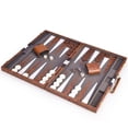 thumbnail image 4 of Set de backgammon AMEROUS Classic de 18 pulgadas con funda de piel, 4 of 8