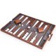 thumbnail image 4 of Set de backgammon AMEROUS Classic de 18 pulgadas con funda de piel, 4 of 8