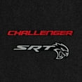 thumbnail image 2 of Lloyd Mats LogoMat Custom-Fit 4PC Carpet Floor Mats for 2015-2023 Dodge Challenger RWD, Charcoal, 2 of 4