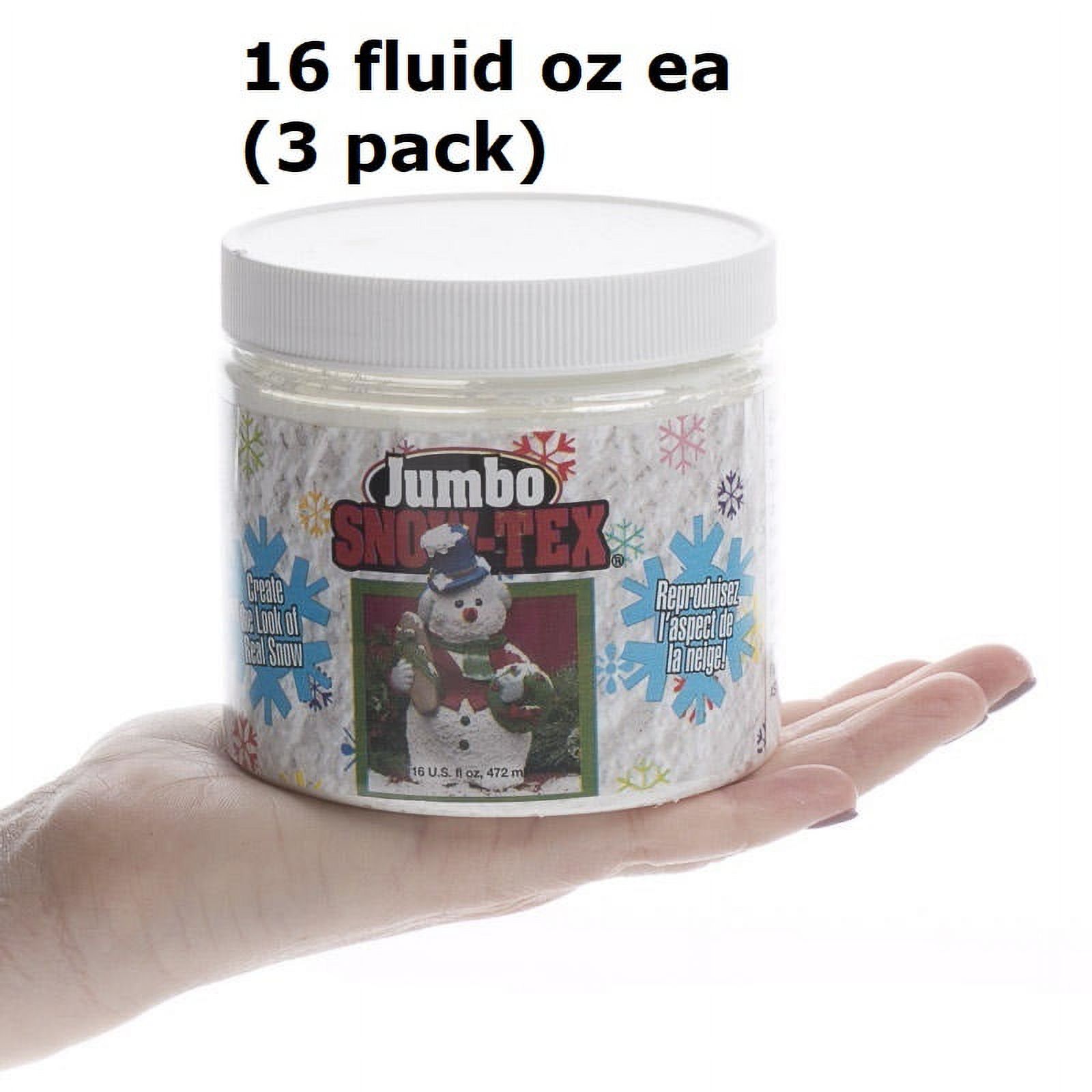 3 Pack Bundle of Deco Art Snow Tex White Dimensional Paint On Fake Snow by Factory Direct Craft