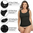 thumbnail image 5 of Shapewear For Plus Size Women Tummy Control Shapewear Built-in Bra Shaping Tank Tops Slimming Body Shaper Compression Underwear, 5 of 5