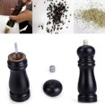 thumbnail image 2 of Pepper Mill And Salt Mill Grinder, Wooden Salt And Pepper Shakers Set Of 2 Easily Refillable, 2 of 4