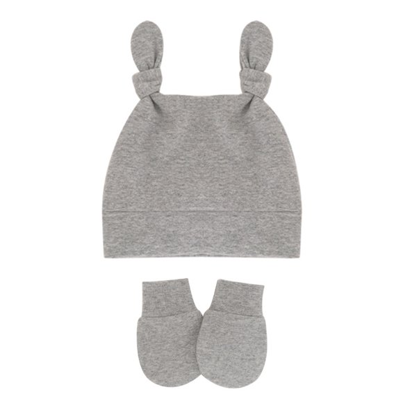 Bunenne Baby Beanie Baby Bonnet Baby Winter Hat Baby Month Gloves Knotted Warm Mittens Old Cap Infant 06 Girls Soft Hats Toddler Baseball Caps Baby Winter Clothes Baby Hats 6-12 Months H One Size