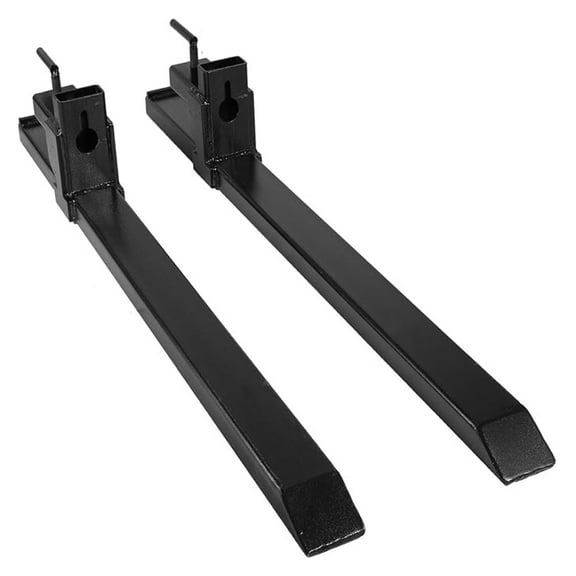 Pallet Forks 2000 Lbs Capacity, Clamp On Tractor Forks 59" Total Length, Skid Steer Loader Bucket Attachment, Heavy Duty Forklift Forks for Farm & Construction