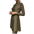 thumbnail image 2 of Azrian Womens Pajamas,Women's Round Neck Long Sleeve Pullover Shirt Tops + Pants Trousers Set XL Size,Army Green on, 2 of 5