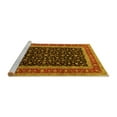 thumbnail image 2 of Ahgly Company Machine Washable Indoor Round Persian Yellow Traditional Area Rugs, 8' Round, 2 of 4