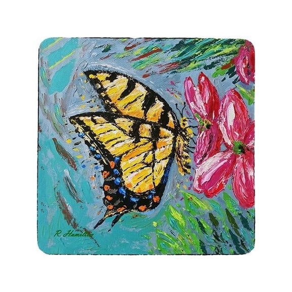 Betsy Drake CT1357 Palette Tiger Swallowtail Coaster - Set of 4