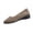 Khaki, variant on Round Toe Women Flat Shoes Slip Dress Black Ballet Flats Dark Blue