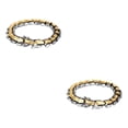 thumbnail image 4 of Thinsony Distinctive Gothic Punk Dragon Scale Bangle 48 inches Cool and Contemporary Light Gold 7.48 Inch 2Set, 4 of 6