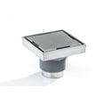 thumbnail image 3 of Oatey DSS1040R2 4 x 4 in. Stainless Steel Square Shower Drain with Tile-In Pattern Drain Cover, 3 of 9