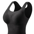 thumbnail image 4 of Busydd Womens Undershirts Built in Bra Casual Solid Color Ribbed Tank Top for Women Fashion Comfy Sleeveless Round Neck Women's Thermal Underwear XL, 4 of 5