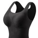 thumbnail image 4 of Ropa interior térmica Tops de moda para mujer de invierno sin mangas de cuello redondo cómodas camisetas sin mangas lisas regulares blusa de poliéster para mujer, 4 of 5