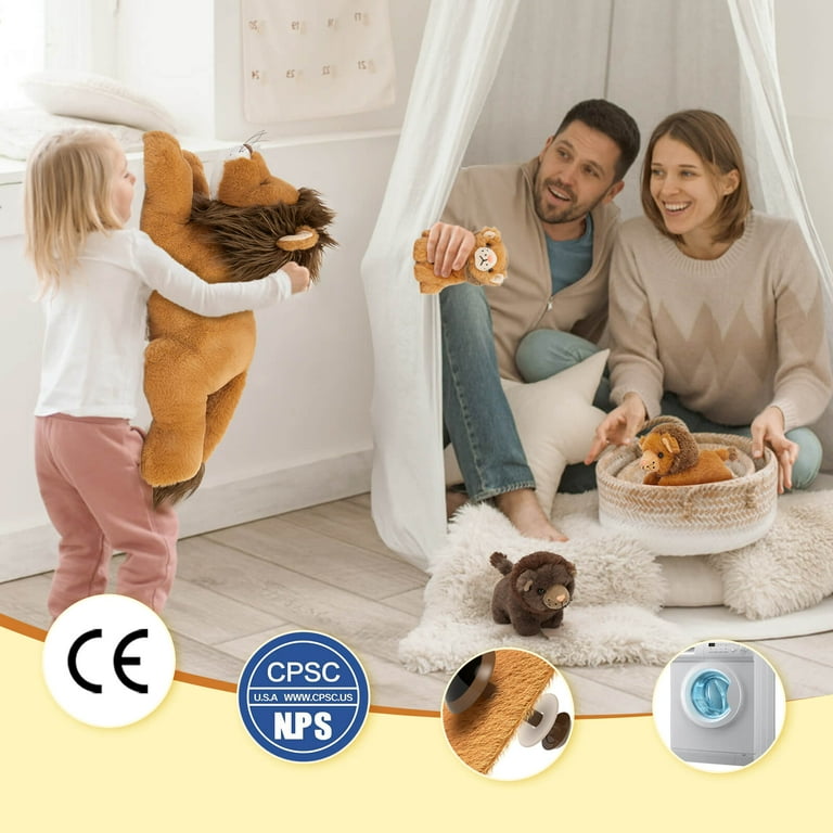 MaoGoLan 4 Pcs Lion Plush 19.7'' Large Stuffed Animal Mommy Lion