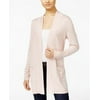 JM Collection Women's Open-Front Cardigan Title: L/Polished Nude