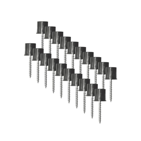 Nuvo Iron SMDRA Surface Mount Deck 3/4" Pack Installe un 20 Pcs d'Adaptateur de Balustrade Balustres Ronds, Noir
