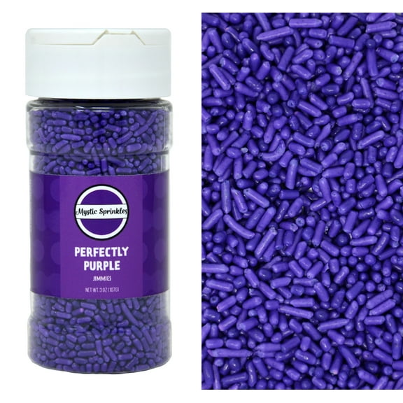 Mystic Sprinkles Perfectly Purple Jimmies Sprinkles 3 Ounce Bottle