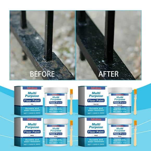 Multi-Purpose Floor Paint 150ml, Waterproof Anti-Abrasion Coating for Wood, Concrete, Fast Drying Wear-Resistant Finish