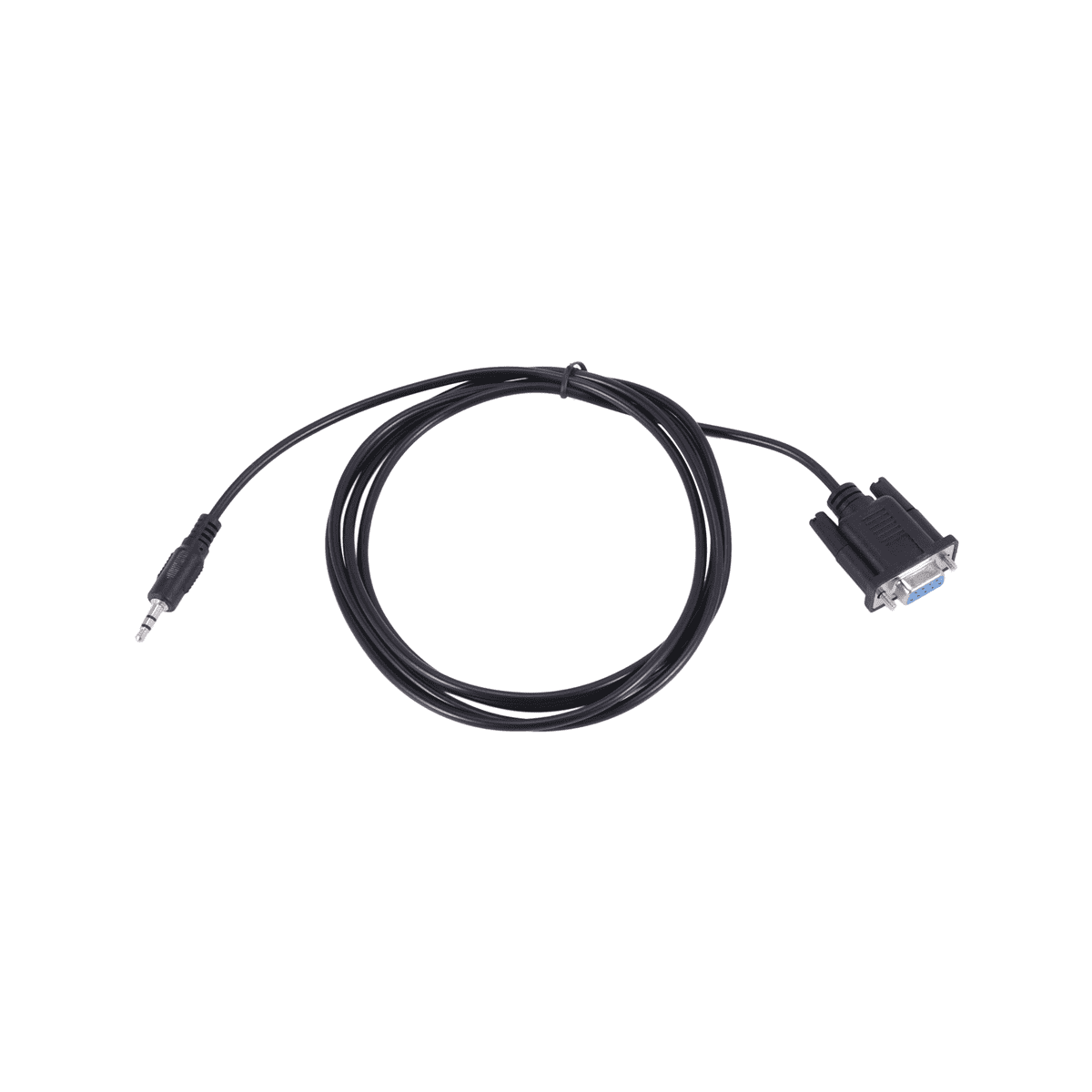 10X DB9 9 Pin VGA Female Cable ,DB 9 Female to TRS 3.5mm (1/8In) TRS Stereo Male Serial Data Cable-6 Feet,10 * Audio/Video Cable,Black