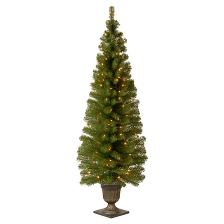 Blue Spruce Artificial Tree National Tree Pre-Lit 6' Montclair Spruce Entrance Artificial Christmas Tree in 13